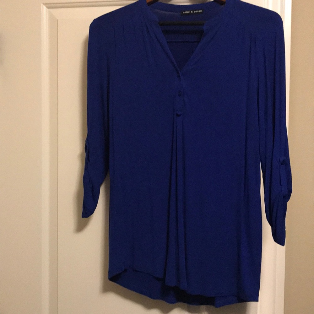 Blue long blouse
